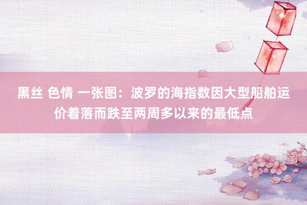 黑丝 色情 一张图：波罗的海指数因大型船舶运价着落而跌至两周多以来的最低点